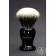 "The Guvnor" Size 1 - White Badger Hair Shaving Brush in Faux Ivory - Back View