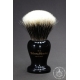"The Guvnor" Size 1 - White Badger Hair Shaving Brush in Faux Ivory - Front View