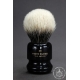 "The Anchor" 28mm Bulb Shape - White Badger Hair Shaving Brush in Faux Ebony - Back View