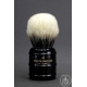"The Barrel" 28mm Bulb Shape - White Badger Hair Shaving Brush in Faux Ebony