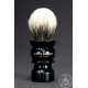 "The Lono" 26mm Bulb Shape - White Badger Hair Shaving Brush in Faux Ebony